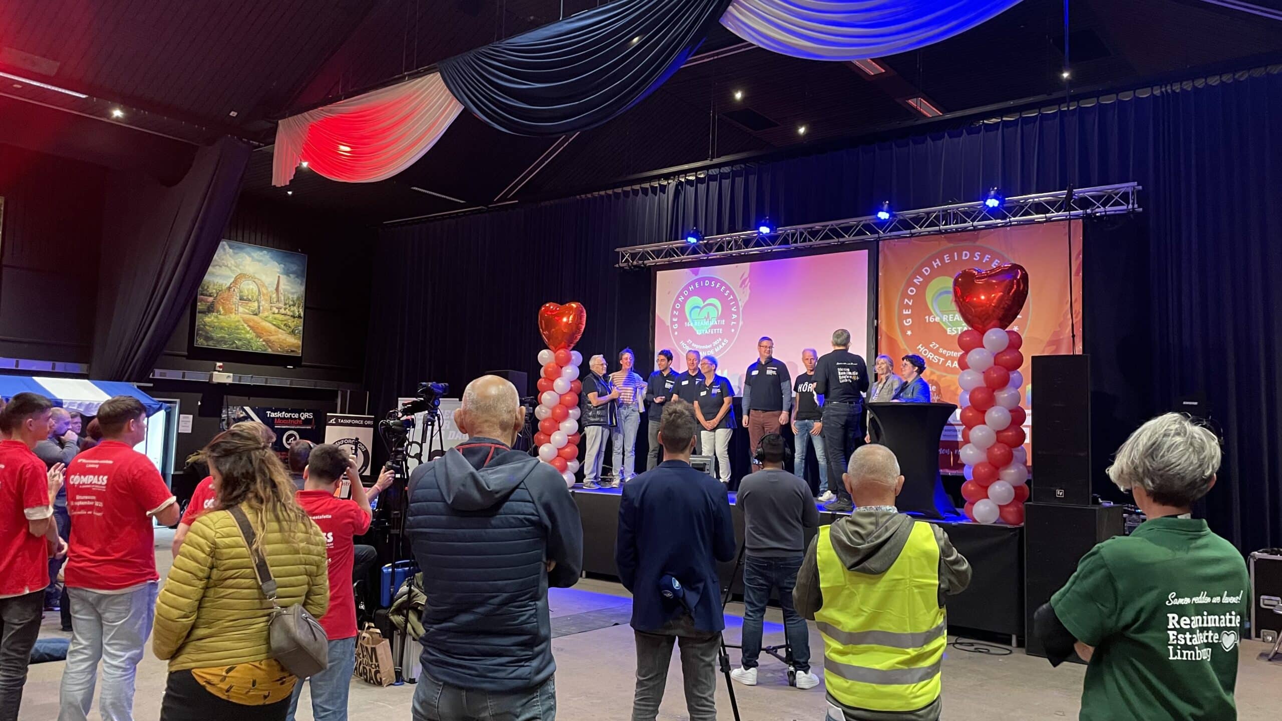 Geluid, licht en video voor Reanimatie Estafette Limburg 2024