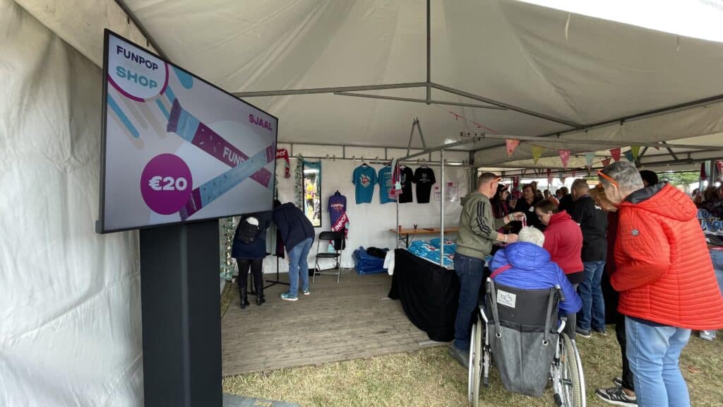 Promotie in de merchandise shop